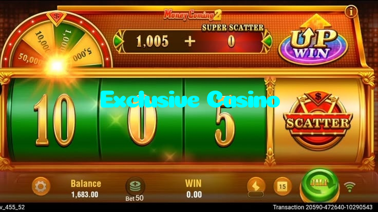 Exclusive Casino casino presented on mobile device in Pakistan with slots and live games